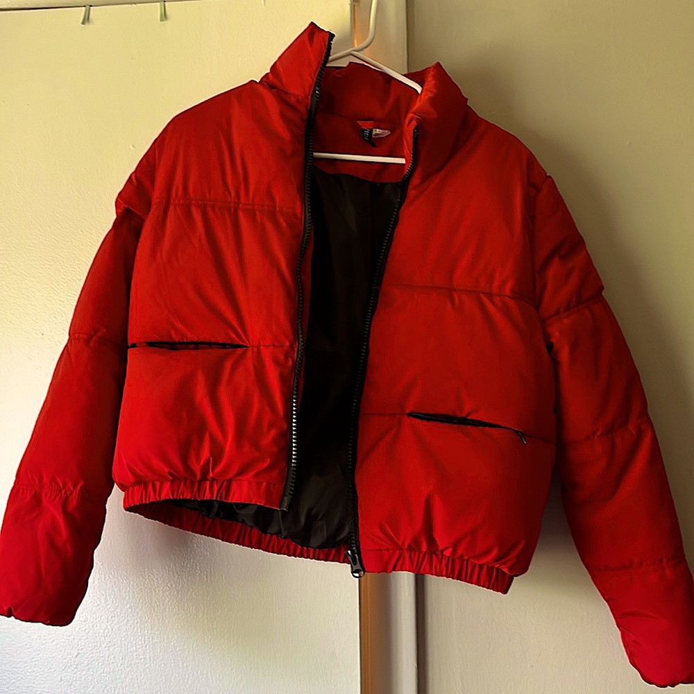 Practically new bold cropped jacket